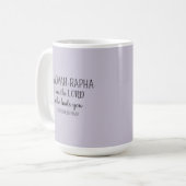 Mug Seigneur Qui Guérit Simple Violet Clair Chrétien (Devant gauche)