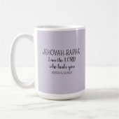 Mug Seigneur Qui Guérit Simple Violet Clair Chrétien (Gauche)