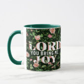Mug Seigneur Tu M'Apporte Joy Floral Christian (Gauche)