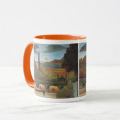 Mug Seine et Tour Eiffel au coucher du soleil par Henr (Devant gauche)