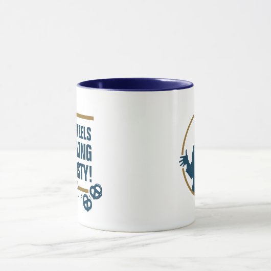Mug Seinfeld | Graphique de typographie "Ces Pretzels" (Centre)