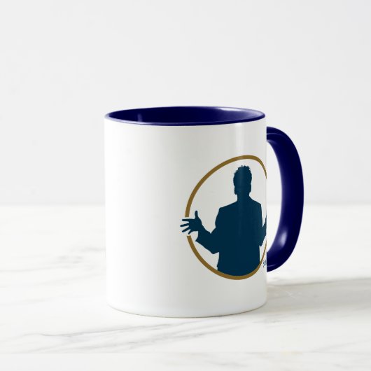 Mug Seinfeld | Graphique de typographie "Ces Pretzels" (Devant droit)