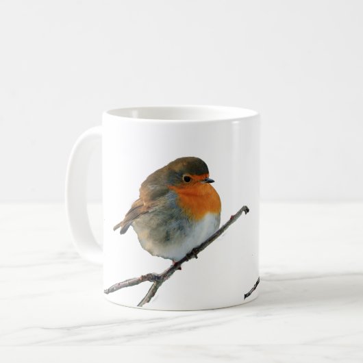 Mug Seins rouges de l'anglais d'oiseau européen de (Devant gauche)