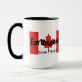 Mug Séisme de Haida Gwaii 2012!-Canada/Drapeau (Gauche)