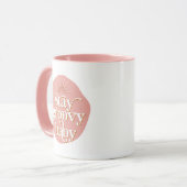 Mug Séjour à thème des années 70 rose Super bébé Retro (Devant gauche)