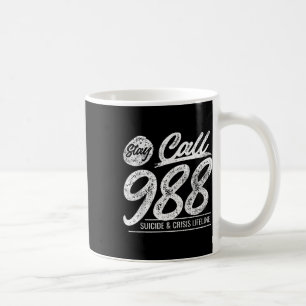 Mug Séjour Appelez Le 9 8 8 Suicide Et Crise Ligne De
