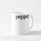 Mug Sel et poivre pour couples assortis Halloween Faci (Devant droit)
