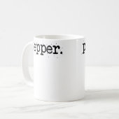 Mug Sel et poivre pour couples assortis Halloween Faci (Devant gauche)