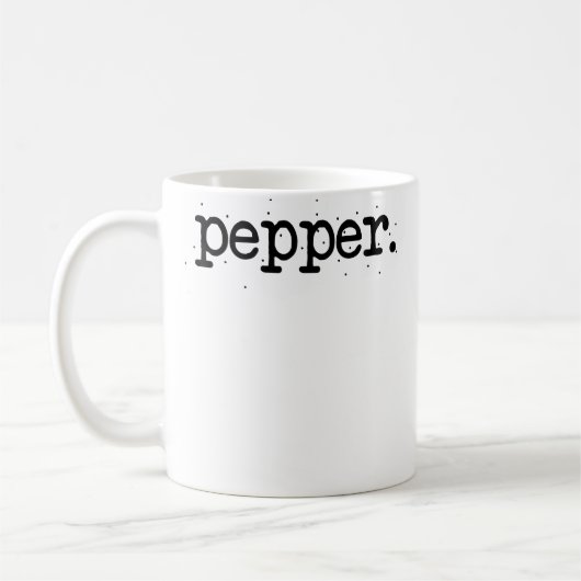 Mug Sel et poivre pour couples assortis Halloween Faci (Gauche)