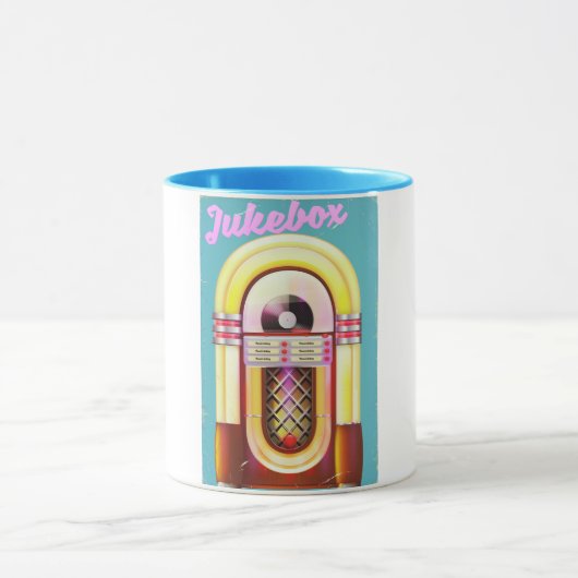 Mug Sélecteur de musique vintage (Centre)