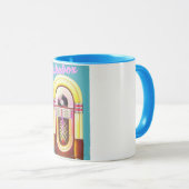 Mug Sélecteur de musique vintage (Devant droit)