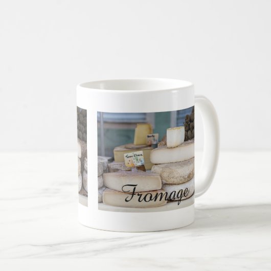 Mug Sélection de Fromage Rustique Français (Devant droit)