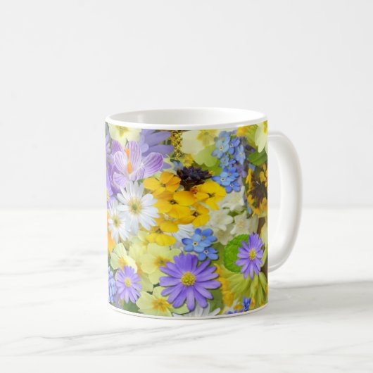 Mug Sélection des fleurs de printemps (Devant droit)