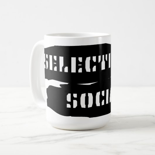Mug Sélectivement social (Devant gauche)
