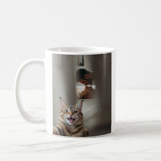 Mug Selfie Chat Drôle (Gauche)