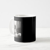 Mug Selfie de chat avec Bigfoot Cadeaux drôles de chat (Devant gauche)