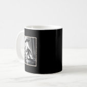 Mug Selfie De Chat Avec Bigfoot Et Ufo Funny Sasquatch (Devant gauche)