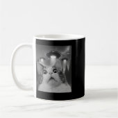Mug Selfie De Chat Avec Ufos (Gauche)