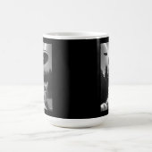 Mug Selfie de chat drôle avec Alien UFO (Centre)