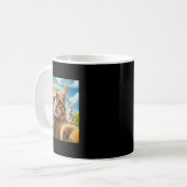Mug Selfie De Chat Drôle Avec Bunny Cute Fête De Pâque (Devant gauche)