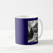 Mug Selfie de chat drôle avec des drones Aliens UFO (Devant droit)