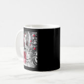 Mug Selfie De Chat Drôle Avec Le Mème De Noël Du Père (Devant gauche)