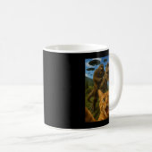 Mug Selfie De Chat Graphique Drôle Avec T-rex À Riding (Devant droit)