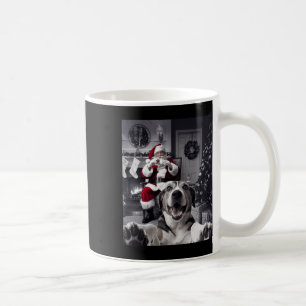 Mug Selfie De Chien Drôle De Noël Avec Santa Claus Mig