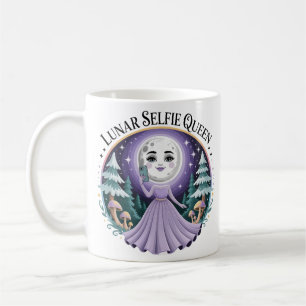 Mug Selfie Lunaire Forêt Magique Céleste