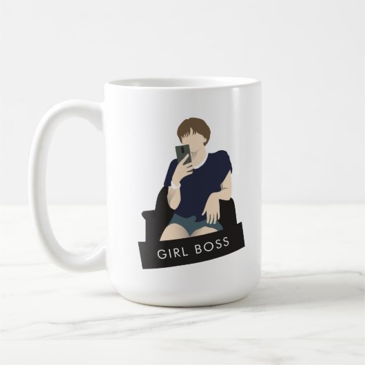 Mug Selfie Patron Fille (Gauche)