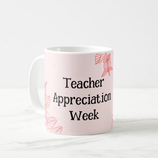 Mug Semaine d'appréciation de l'enseignant (Devant gauche)