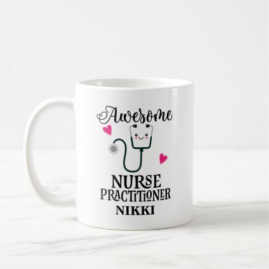 Mug Semaine d'appréciation de praticienne d'infirmière (Gauche)
