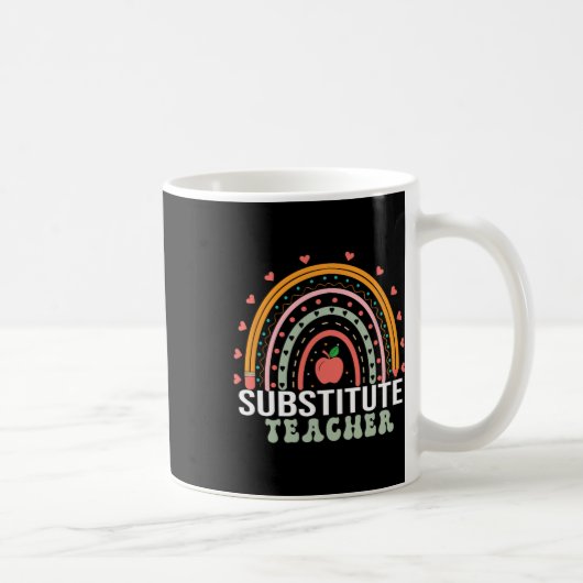 Mug Semaine de l'enseignant suppléant Femmes Retour à  (Droite)