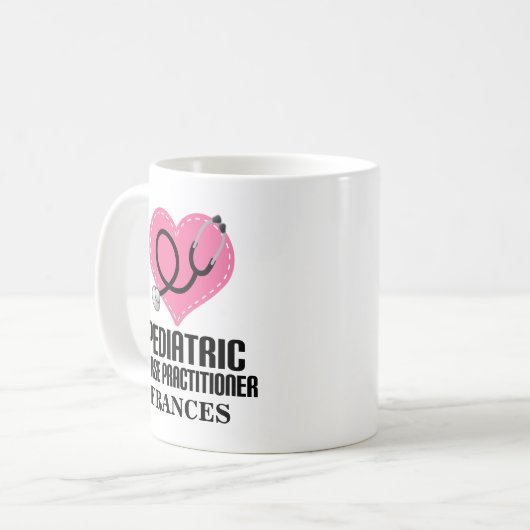 Mug Semaine pédiatrique d'appréciation de praticienne (Devant gauche)