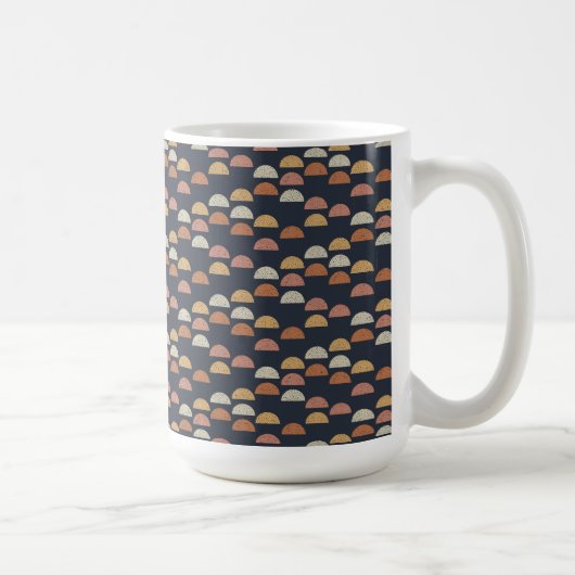 Mug Semi motif géométrique de cercle (Droite)