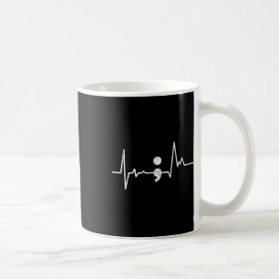 Mug Semicolon de pulsation de prévention du suicide G