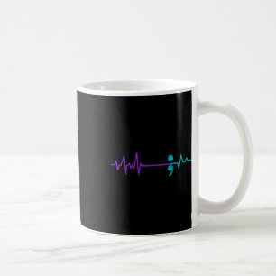 Mug Semicolon de sensibilisation à la prévention du su
