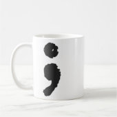 Mug Semicolon ; Dépression Et Sensibilisation Au Suici (Gauche)