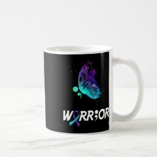 Mug Semicolon du papillon guerrier Prévention du suici