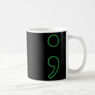 Mug Semicolon Mois de sensibilisation à la santé menta