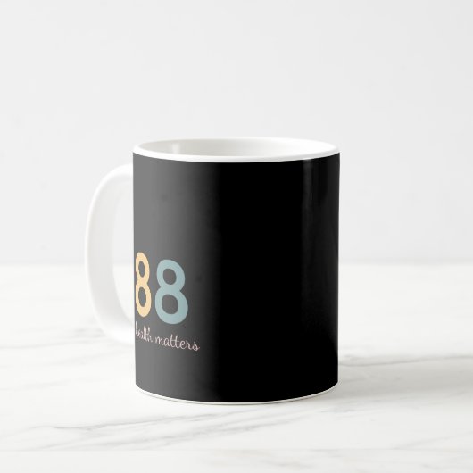 Mug Semicolon Problèmes de santé mentale Prévention du (Devant gauche)