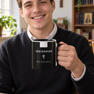 Mug Séminariste Prie Étudie Sers Catholique