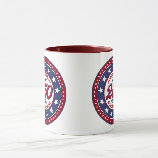 Mug Semiquincentenaire du 250e anniversaire de l'Améri (Centre)