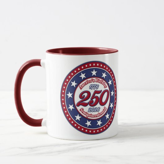 Mug Semiquincentenaire du 250e anniversaire de l'Améri (Gauche)