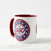 Mug Semiquincentenaire du 250e anniversaire de l'Améri (Devant gauche)