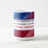 Mug Semiquincentennial Colorful Patriotic Flag Pattern (Centre)