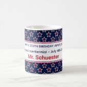 Mug Semiquincentennial Rouge Blanc Étoiles Professeur (Centre)