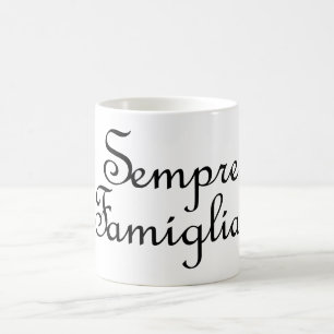 Mug Sempre Famiglia et couleurs du drapeau italien