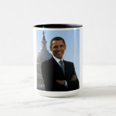 Mug Sénateur américain, 44e président américain Barack (Centre)