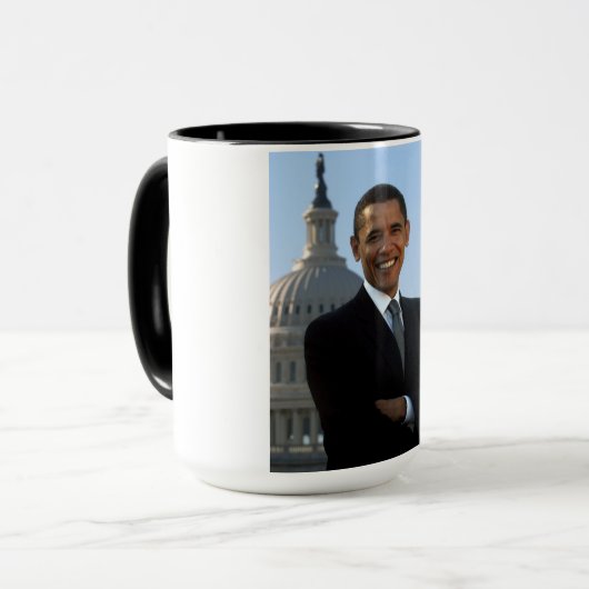 Mug Sénateur américain, 44e président américain Barack (Devant gauche)